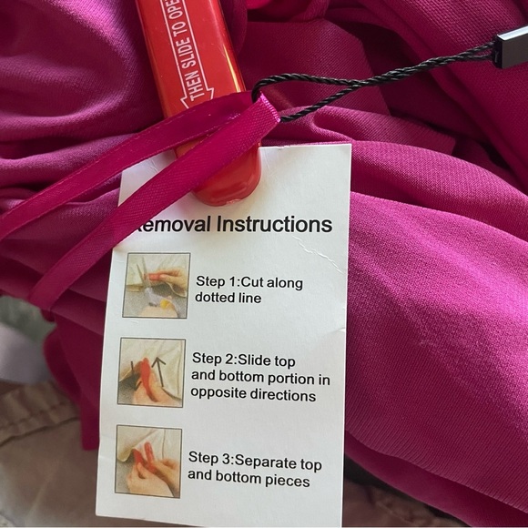 New! IEENA Mac Duggal Candy Pink Jersey One Shoulder Draped Gown 26755 - Picture 12 of 15